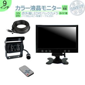 いすゞ エルフ 7インチ オンダッシュ液晶モニター + 暗視 バックカメラ