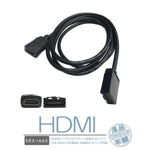 HDMI 変換ケーブル Eタイプ→Aタイプ 純正ナビ アダプター コード ミラーリング カーナビ用HDMIケーブル 車用 配線 車載ビデオ カーナビ 【メール便送料無料】