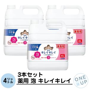 キレイキレイ 薬用泡ハンドソープ プロ 無香料 4L 業務用 (×3本セット