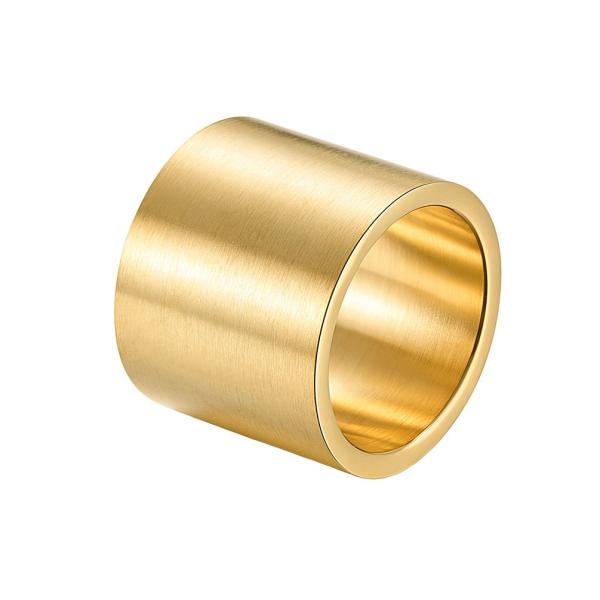 【並行輸入品】INRENG メンズレディース ステンレス19mmワイドリング ビッグクール簡素バンド...