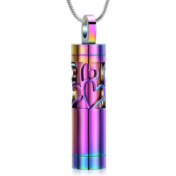 【並行輸入品】 VCCWYQK Hollow Cylinder Urn Necklace for A...