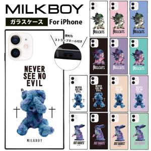 iPhoneケース MILKBOY ミルクボーイ スマホケース ガラスケースiPhone14/14Pro/14Plus/14ProMax/13/13Pro/12/12Pro/11/XR/7/8/SE(第2/第3世代)