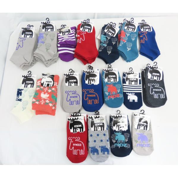 80☆YS☆moz Sweden モズ ショートソックス 15〜20cm／23〜25cm 36足まと...