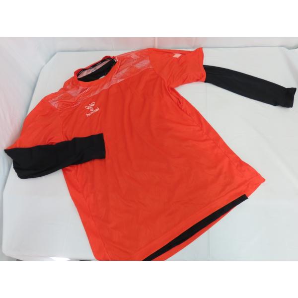 プラス☆YS☆hummel レイヤードプラクティス トップセット ロングTシャツ Mサイズ メンズ ...