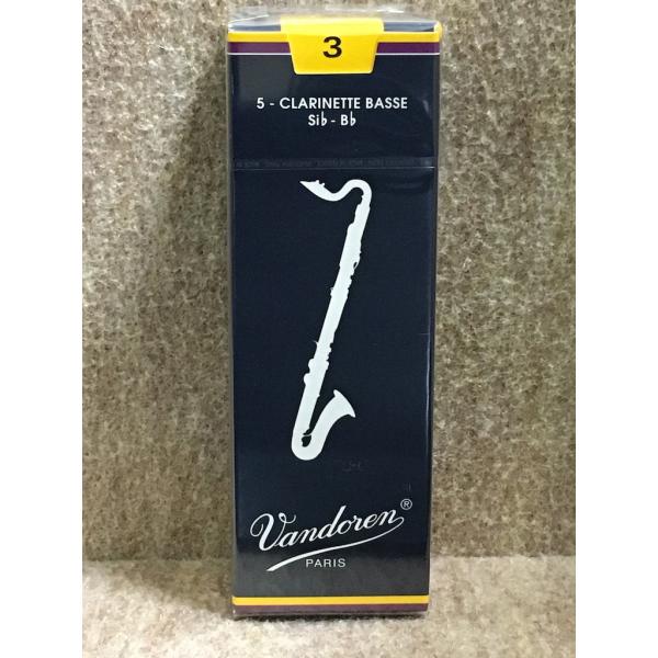 Vandoren バンドレン Bass クラリネット リード Trad 3 (5枚入)