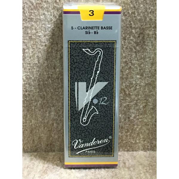 Vandoren バンドレン Bass クラリネット リード V12 3 (5枚入)