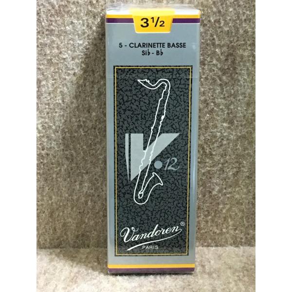 Vandoren バンドレン Bass クラリネット リード V12 3-1/2 (5枚入)