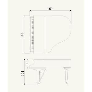 ヤマハ YAMAHA グランドピアノ C1TDの詳細画像1