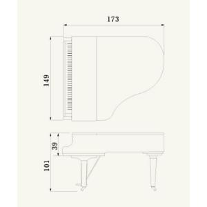 ヤマハ YAMAHA グランドピアノ C2Xの詳細画像2