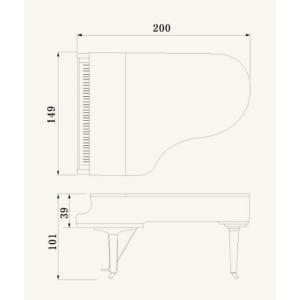 ヤマハ YAMAHA グランドピアノ C5Xの詳細画像1