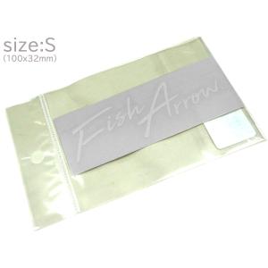 フィッシュアロー フィッシュアロー カッティングステッカー Sサイズ ホワイト