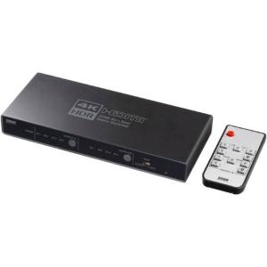 SANWA SUPPLY SW-HDR42H 4K HDR 光デジタル出力付きHDMIマトリックス切替器