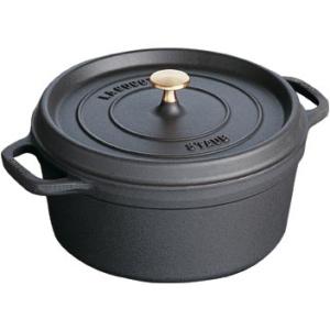 STAUB（ストウブ）　ピコ ココット ラウンド 20cm　ブラック【国内正規品】｜onHOME(オンホーム)