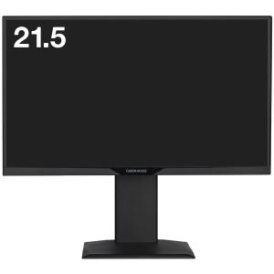 GREEN HOUSE　21.5型ワイドフルHD対応LED液晶ディスプレイ　GH-LCW22LH BK　ブラック｜onhome