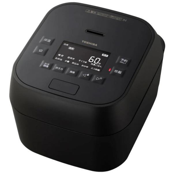 東芝　真空圧力IHジャー炊飯器（5.5合炊き）　炎匠炊き　RC-10MGW K　グランブラック