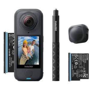 Insta360　アクションカメラ　Insta360 X4 Air スターターキット【CINSAAFA-SE03】グラファイトブラック