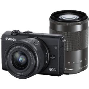 CANON（キャノン）ミラーレスデジタル一眼カメラ 2410万画素 EOS M200 ダブルズームキット ブラック｜onhome