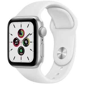 APPLE（アップル）　Apple Watch SE GPSモデル 40mm　MYDM2J/A　シルバーアルミニウムケースとホワイトスポーツバンド 【国内正規品】