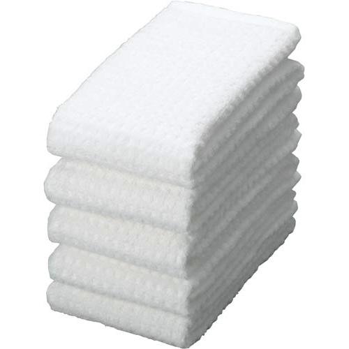 今治ハイブリッドフェイスタオル ホワイト 5枚入 (東進) 東進【メーカー直送品】