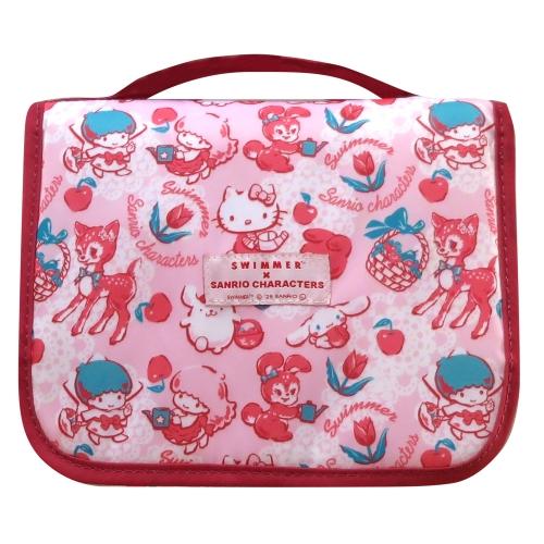 【送料無料】 トラベルポーチ SWIMMER×SANRIO (ピンク) / 三金商事株式会社
