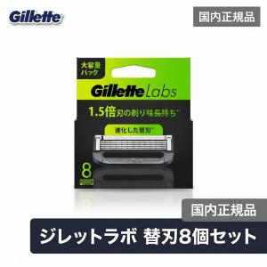 ジレットラボ 角質除去バー搭載替刃 8個 エコ包装 P&G ジレット替刃 メンズシェーバー替刃 国内正規品 送料無料