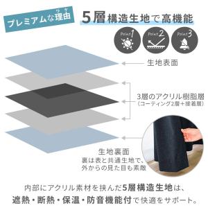 カーテン 遮光 2枚セット 100%遮光 防音...の詳細画像5