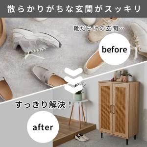 靴箱 消臭 大容量 スリム 下駄箱 シューズボ...の詳細画像3