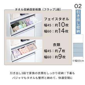 ランドリー収納 ランドリーチェスト 洗面所 収...の詳細画像5