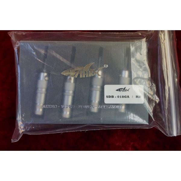 SHARKWIRE　シャークワイヤー SDB-018GA/RH 極太ケーブル対応ロジウムメッキバナナ...