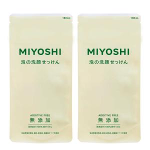 ミヨシ 無添加 泡の洗顔せっけん 詰替用 180ml つめかえ : eハイソー