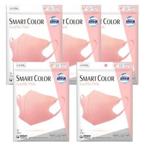 超快適マスク ユニ・チャーム SMART COLOR スフレピンク ふつう 7枚