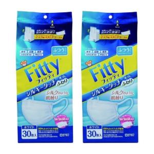 Fitty フィッティ マスク シルキータッチ 耳ゴムふわり 7枚入 ふつう