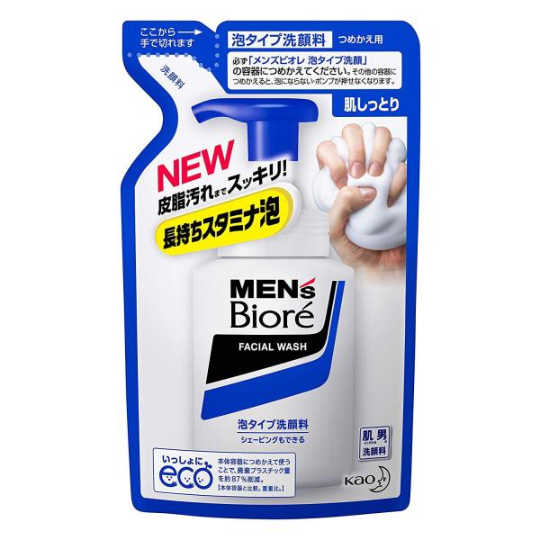 花王 メンズビオレ 泡タイプ洗顔 つめかえ 130ml