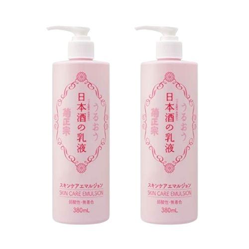 【2個】菊正宗 日本酒の乳液 380ml セラミド 弱酸性 無着色  hst