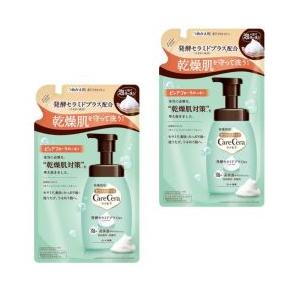 【2個】ロート製薬 ケアセラ 泡の高保湿ボディウォッシュ 詰替え用 385mL  hst