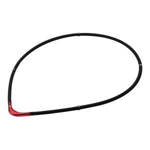 ファイテン ネックレス RAKUWA磁気チタンネックレスS-|| ブラック/レッド 45cm 肩こり・首こり・こり改善・肩こり解消グッズ・血行改善