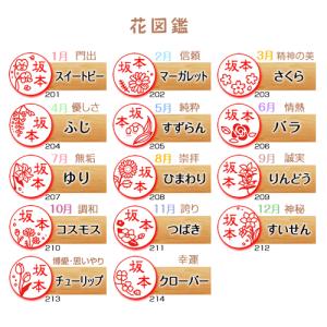 花のはんこ 花の印鑑「はななかま」シャチハタ ...の詳細画像1