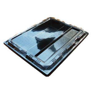 弁当容器 KS-84B 黒 蓋付セット (50枚入)の商品画像