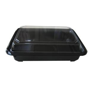 弁当容器 KD-7黒 深蓋付セット （50枚入） : オンライン・パック