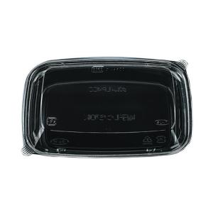 北原産業 会席シリーズ容器 KS-84 本体(黒) 蓋(透明) 269×209×40mm 1