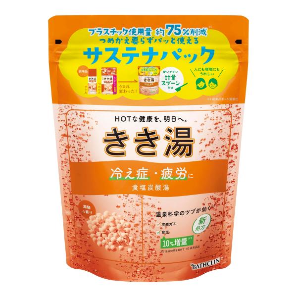 きき湯【薬用入浴剤】食塩炭酸湯 潮騒の香り 360g(約12回分) バスクリン 炭酸入浴剤 送料無料