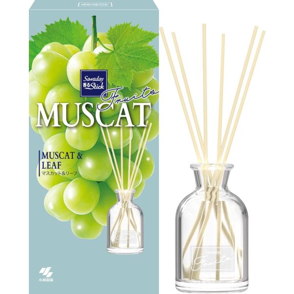 サワデー香るスティック フルーツ マスカット&amp;リーフ 芳香剤 部屋用 本体 70ml ルームフレグラ...