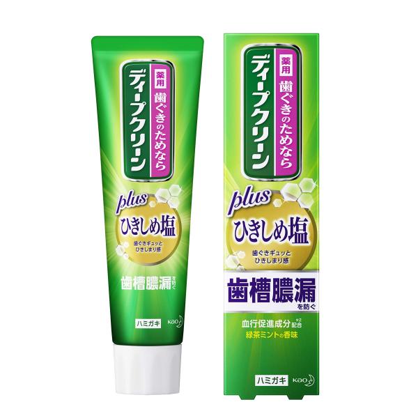 ディープクリーン 薬用ハミガキ ひきしめ塩タイプ 歯槽膿漏・口臭予防 100ｇ 「1450ppmの高...