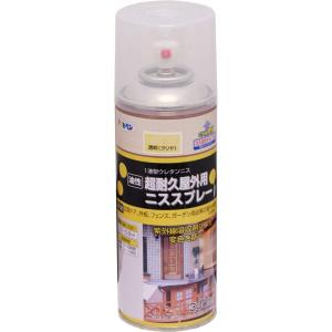 アサヒペン 超耐久屋外用ニススプレー 300ml 透明 クリヤ 油性 塗料 ペンキ ニス 木部用 屋外用 高耐久 紫外線吸収剤配合 変色防止 ガーデ 送料無料
