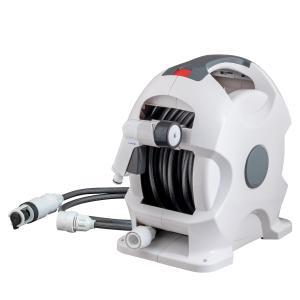 タカギ(takagi) ホース ホースリール 15m 自動巻き取り オーロラX チャコールグレー R715CG 内径7.5mm 送料無料