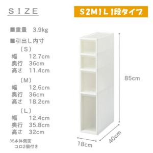 キッチン収納 キャスター付き 4段 5段 スリ...の詳細画像5