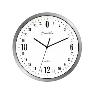 めずらしい 輸入品 ！ 24時間 ダイヤル デザイン メタルフレーム 壁時計｜online-store-zk