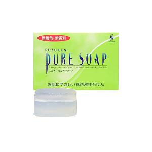 スズケン 高純度透明石けん ピュアー・ソープ 100g 敏感肌 低