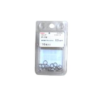 ニッサチェイン ニッケル ダブルリング 0.8× 5 参考使用荷重0.5kg 16個入 P-119
