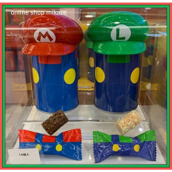 USJ 任天堂 スーパーマリオ コスチューム缶クランチ 2個セット お土産 お菓子 グッズ 公式